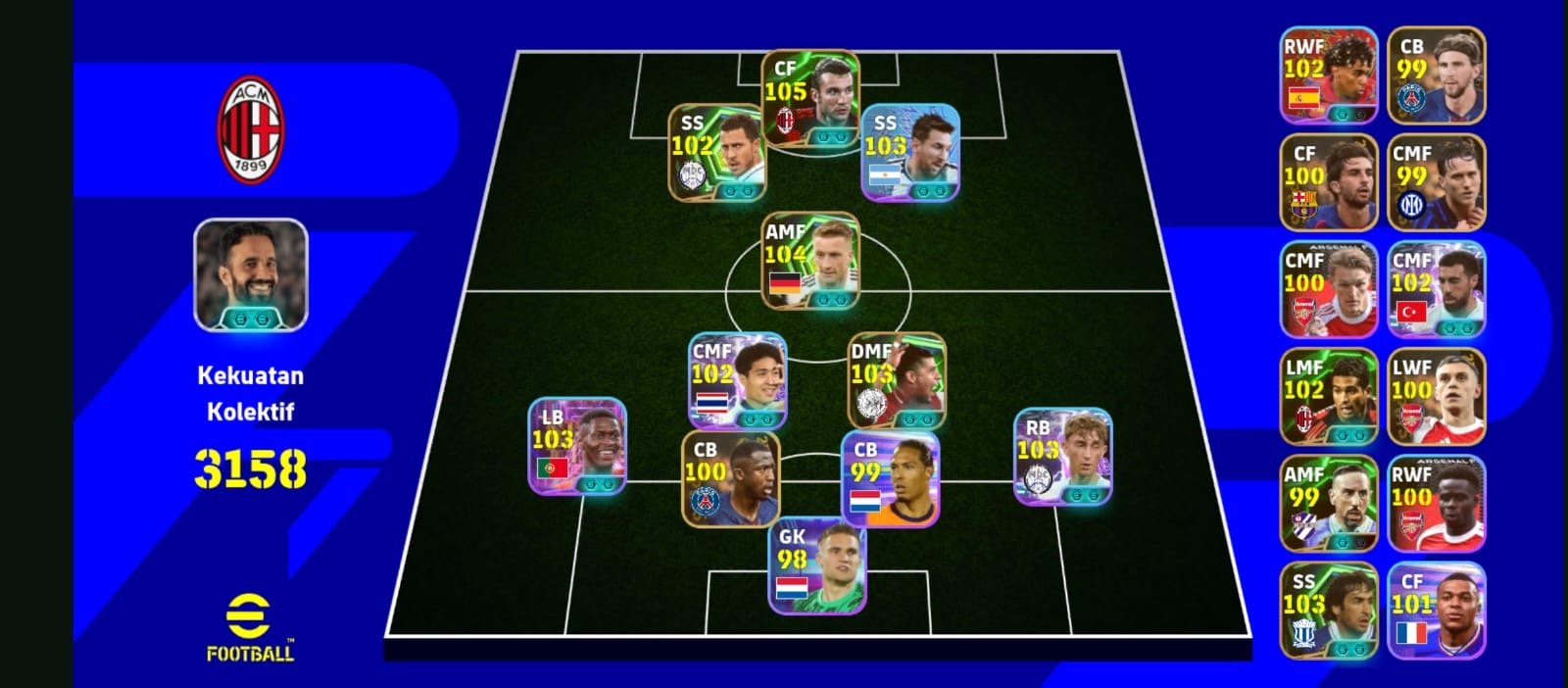 Shevcenko x Nuno Mendes x Reus x Retree