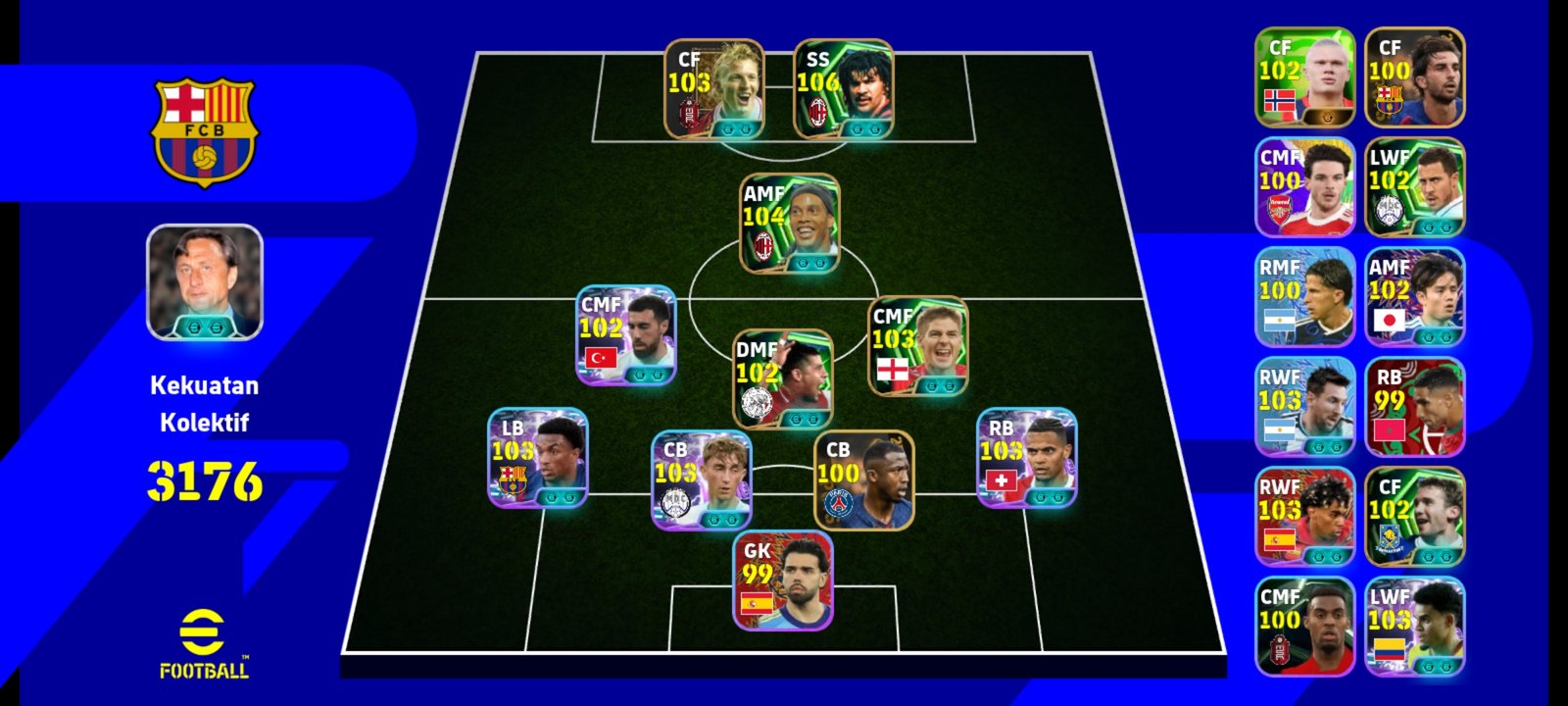 Gullit Milan FT Edged Crossing