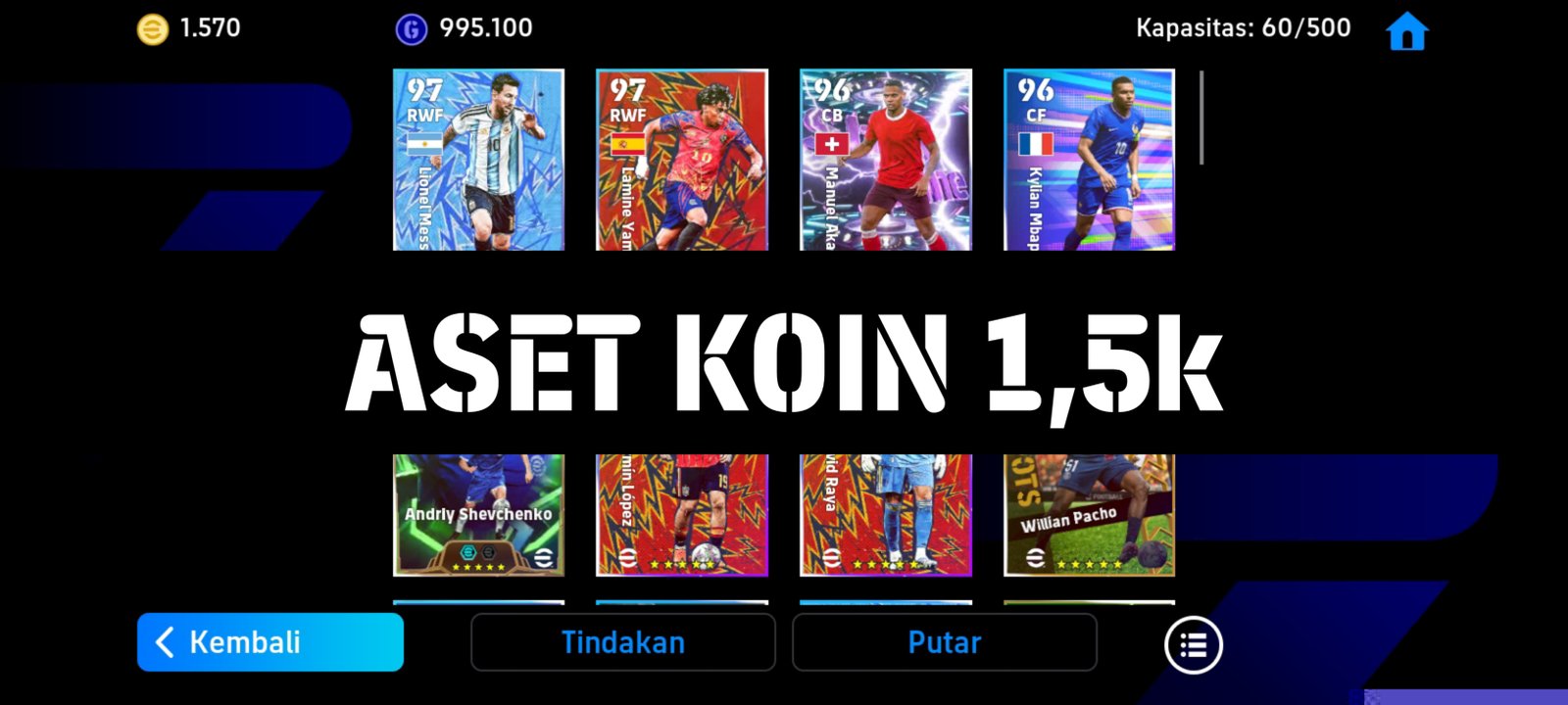 AKUN POLOSAN ASET KOIN 1,5k