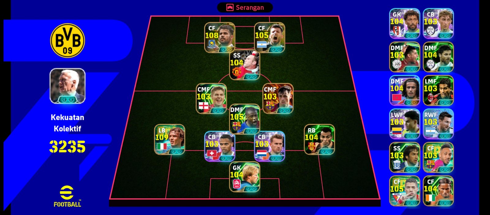 Maldini, D. Costa, Toure Anchor, Pedri dll ft aset koin