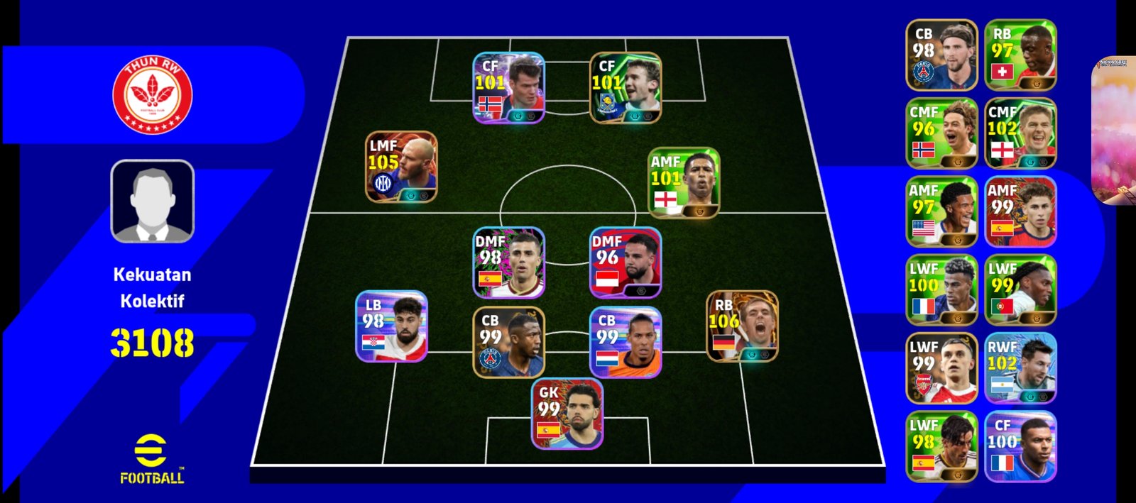 Ready akun eFootBall