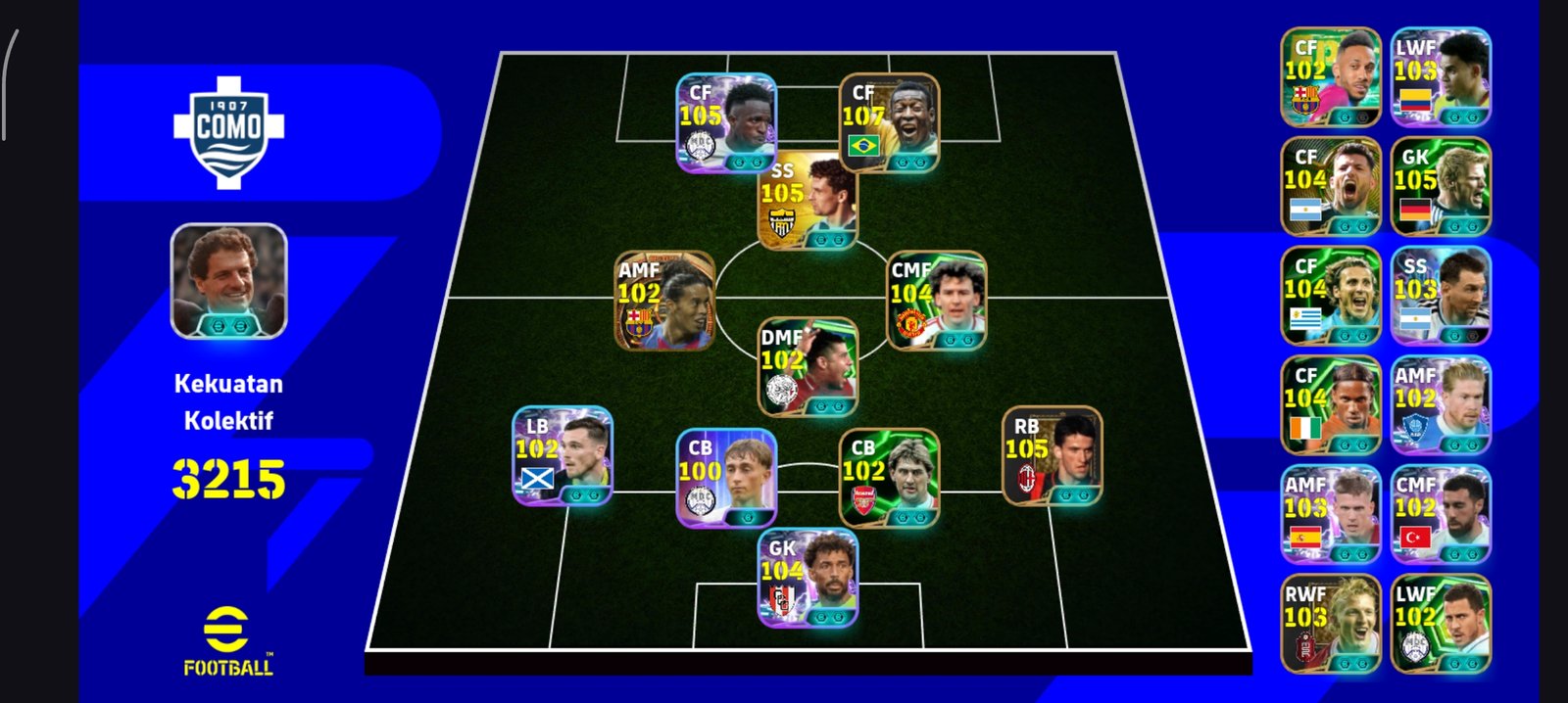 PELE EPIK X VINI SOWTIME X ROBERTO BAGGIO TENGAH GG BELAKANG