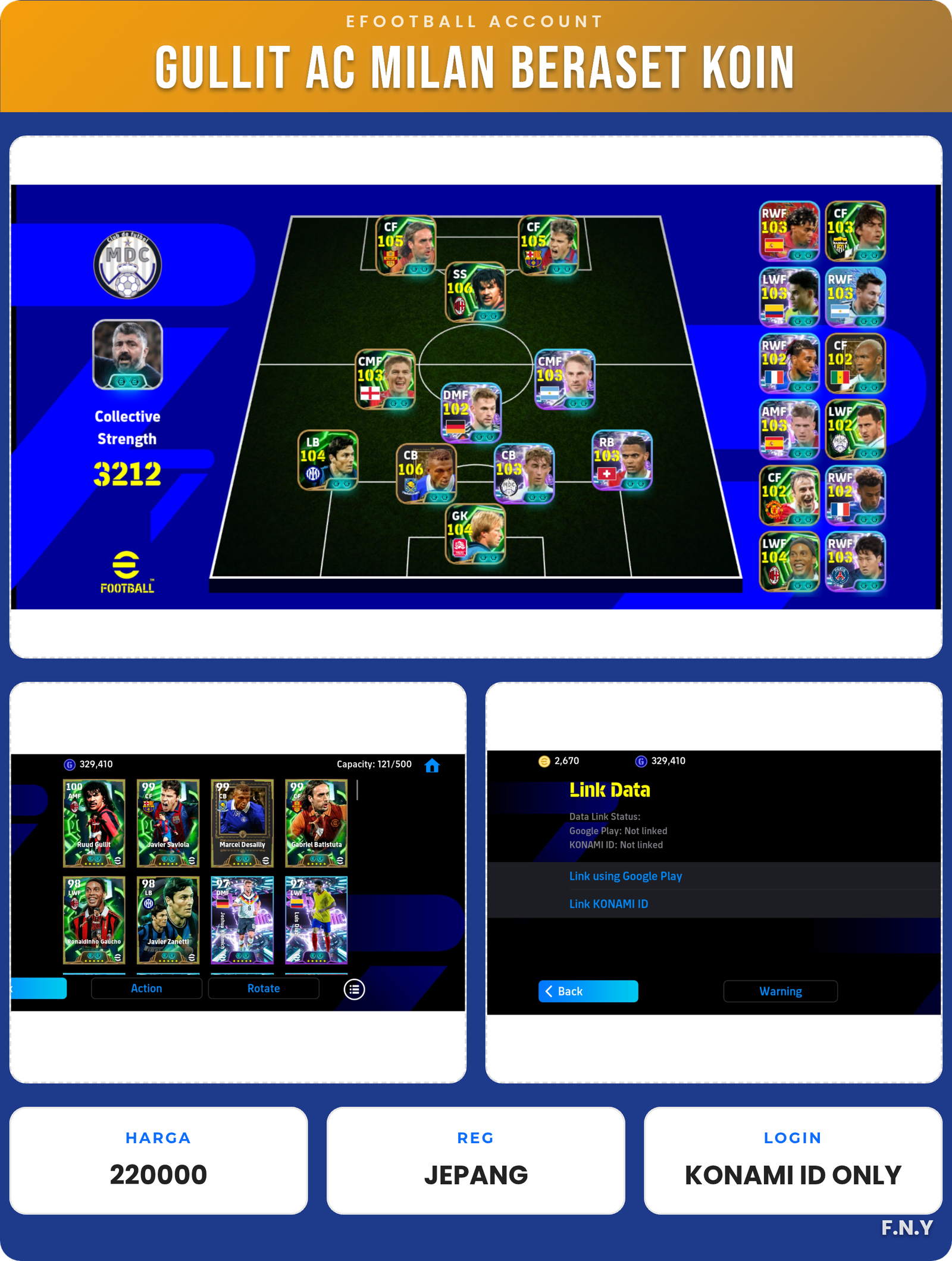 GULLIT AC Milan Beraset Koin
